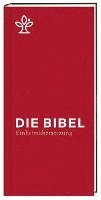 bokomslag Die Bibel. Taschenausgabe rot mit Reißverschluss.