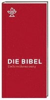 bokomslag Die Bibel. Taschenausgabe rot mit Reißverschluss.
