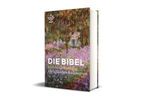 Die Bibel mit Umschlagmotiv Irisbeet und Redensarten 1