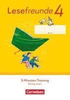 bokomslag Lesefreunde 4. Schuljahr. 5-Minuten-Training "Richtig lesen". Arbeitsheft. Östliche Bundesländer und Berlin