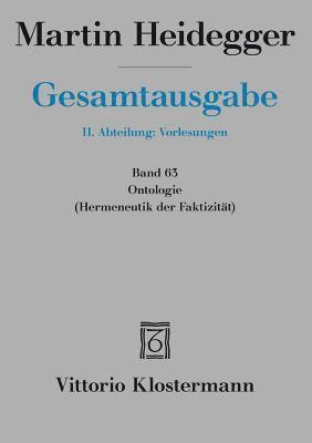 bokomslag Martin Heidegger, Ontologie. Hermeneutik Der Faktizitat