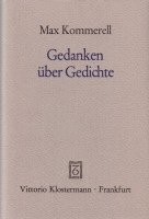 Gedanken über Gedichte 1