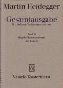 bokomslag Martin Heidegger, Hegels Phanomenologie Des Geistes (Wintersemester 1930/31)