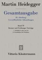 bokomslag Gesamtausgabe. 4 Abteilungen / 3. Abt: Unveroffentlichte Abhandlungen / Bremer Und Freiburger Vortrage. 1. Einblick in Das Was Ist. Bremer Vortrage 19