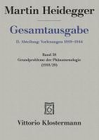 bokomslag Martin Heidegger, Grundprobleme Der Phanomenologie (Wintersemester 1919/20)