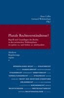 Peter Collin, Leonard Wolckenhaar - Plurale Rechtsverstandnisse?: Begriff Und Grundlagen Des Rechts in Den Juristischen Teildisziplinen Im Spaten 19. Und Fruhen 20. Jahrhundert (Moderne, Häftad