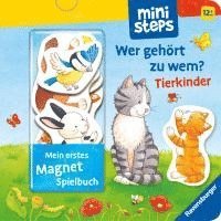 bokomslag ministeps: Mein erstes Magnetbuch: Wer gehört zu wem? Tierkinder