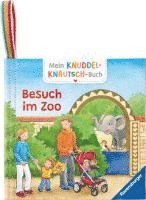 Mein Knuddel-Knautsch-Buch: Besuch im Zoo; weiches Stoffbuch, waschbares Badebuch, Babyspielzeug ab 6 Monate 1