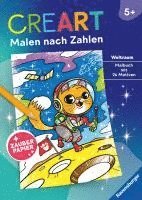 bokomslag Ravensburger CreArt Malen nach Zahlen ab 5: Weltraum, Malbuch, 24 Motive, Zauberpapier