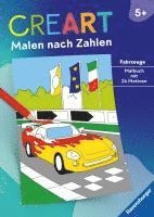 Ravensburger CreArt Malen nach Zahlen ab 5: Fahrzeuge, Malbuch, 24 Motive 1