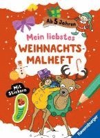bokomslag Mein liebstes Weihnachtsmalheft mit Stickern ab 5