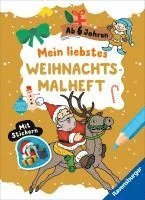bokomslag Mein liebstes Weihnachtsmalheft mit Stickern ab 6