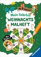 bokomslag Mein liebstes Weihnachtsmalheft mit Stickern ab 7