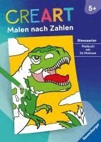 CreArt Malen nach Zahlen ab 5: Dinosaurier, Häftad