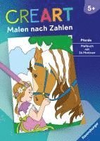 bokomslag Ravensburger CreArt Malen nach Zahlen ab 5: Pferde, Malbuch, 24 Motive