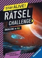 bokomslag Ravensburger Stay alive! Rätsel-Challenge - Überlebe im All - Rätselbuch für Gaming-Fans ab 8 Jahren