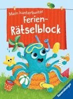 bokomslag Ravensburger Mein kunterbunter Ferien-Rätselblock - Rätselspaß im Urlaub, auf Reisen oder Zuhause - Ferien Unterhaltung für Kinder von 7 bis 9 Jahren