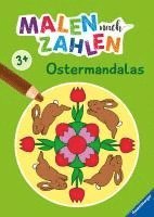 Ravensburger Malen nach Zahlen ab 3 Jahren Ostermandalas - 24 Motive - Malheft für Kinder - Nummerierte Ausmalfelder 1