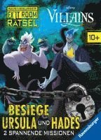 bokomslag Ravensburger Exit Room Rätsel: Disney Villains - Besiege Ursula und Hades: 2 spannende Missionen