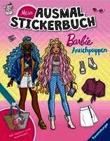 Mein Ausmalstickerbuch Barbie - Anziehpuppen
