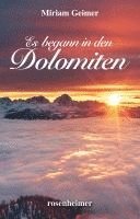 bokomslag Es begann in den Dolomiten