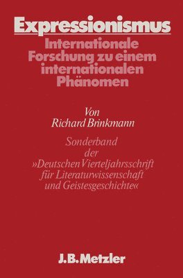 Richard Brinkmann, Brinkmann - Expressionismus, Inbunden