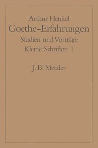 bokomslag Goethe-Erfahrungen