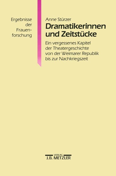 Anne Stürzer - Dramatikerinnen und Zeitstücke, Häftad