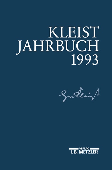 Hans Joachim Kreutzer - Kleist-Jahrbuch 1993, Häftad