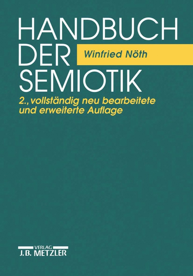 Handbuch der Semiotik 1