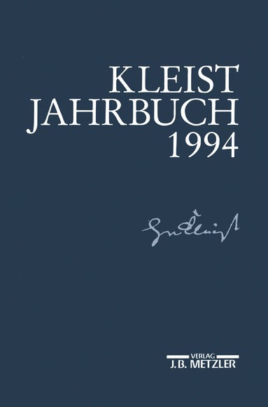 Hans Joachim Kreutzer - Kleist-Jahrbuch 1994, Häftad