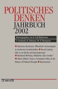 bokomslag Politisches Denken Jahrbuch 2002