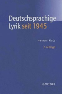 bokomslag Deutschsprachige Lyrik seit 1945