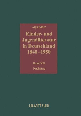 Kinder- und Jugendliteratur in Deutschland 18401950 1