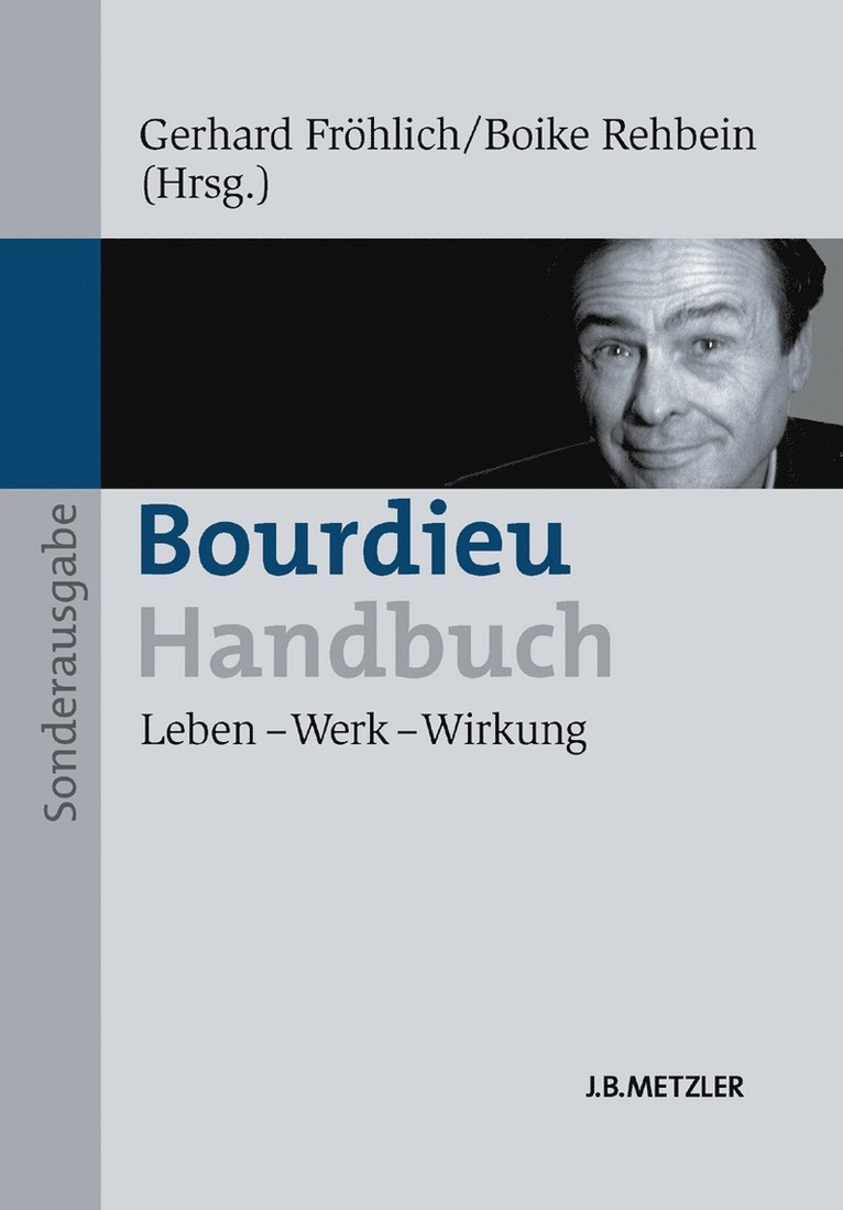 Gerhard Fröhlich, Boike Rehbein - Bourdieu-Handbuch, Häftad