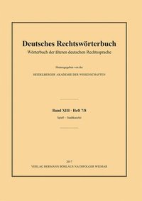 bokomslag Deutsches Rechtswörterbuch