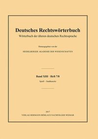 bokomslag Deutsches Rechtswrterbuch