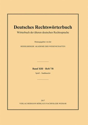 bokomslag Deutsches Rechtswörterbuch