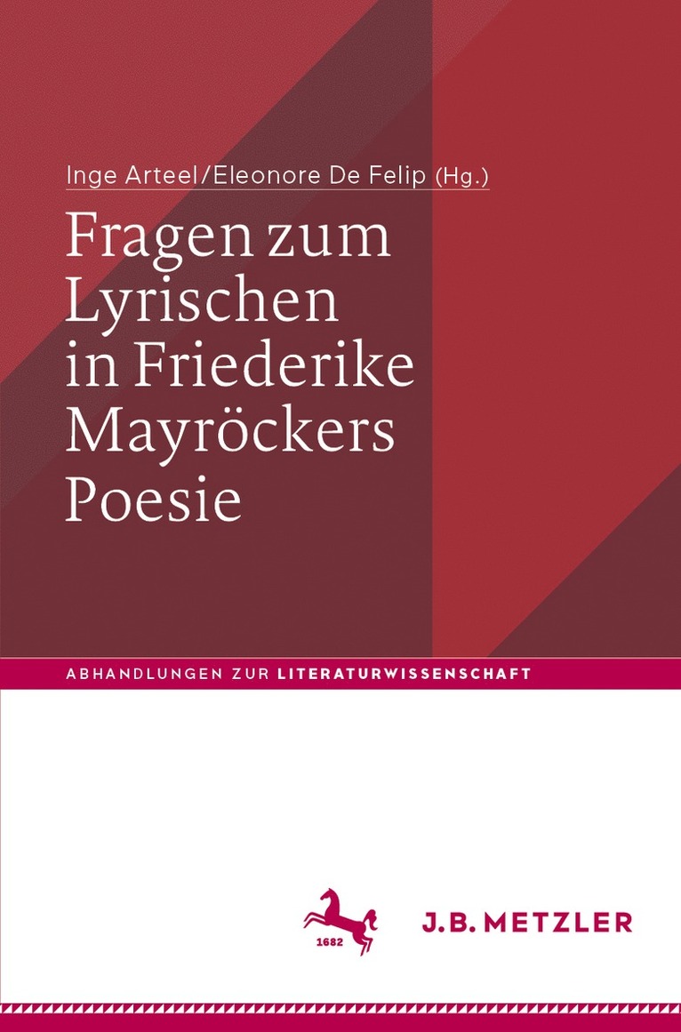 Inge Arteel, Eleonore De Felip, Eleonore de Felip - Fragen zum Lyrischen in Friederike Mayröckers Poesie, Häftad