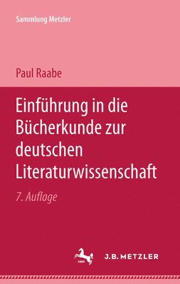 Einfhrung in die Bcherkunde zur Deutschen Literaturwissenschaft 1