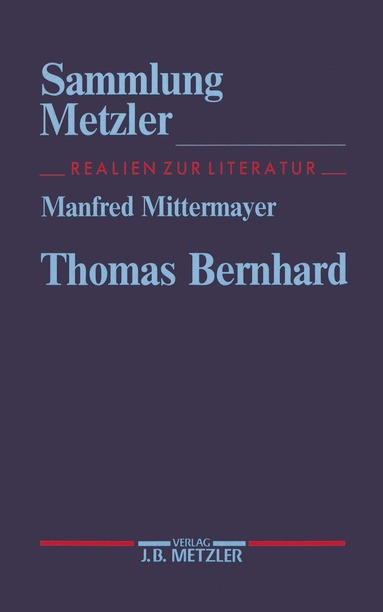 Manfred Mittermayer - Thomas Bernhard, Häftad