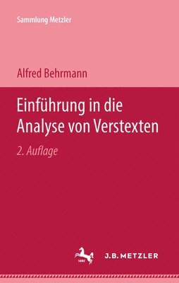 bokomslag Einführung in die Analyse von Verstexten