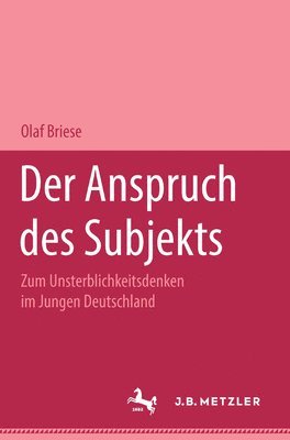 Olaf Briese - Der Anspruch des Subjekts, Häftad