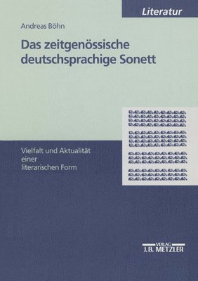 Andreas Böhn - Das zeitgenössische deutschsprachige Sonett, Häftad