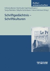 bokomslag Schriftgedchtnis - Schriftkulturen