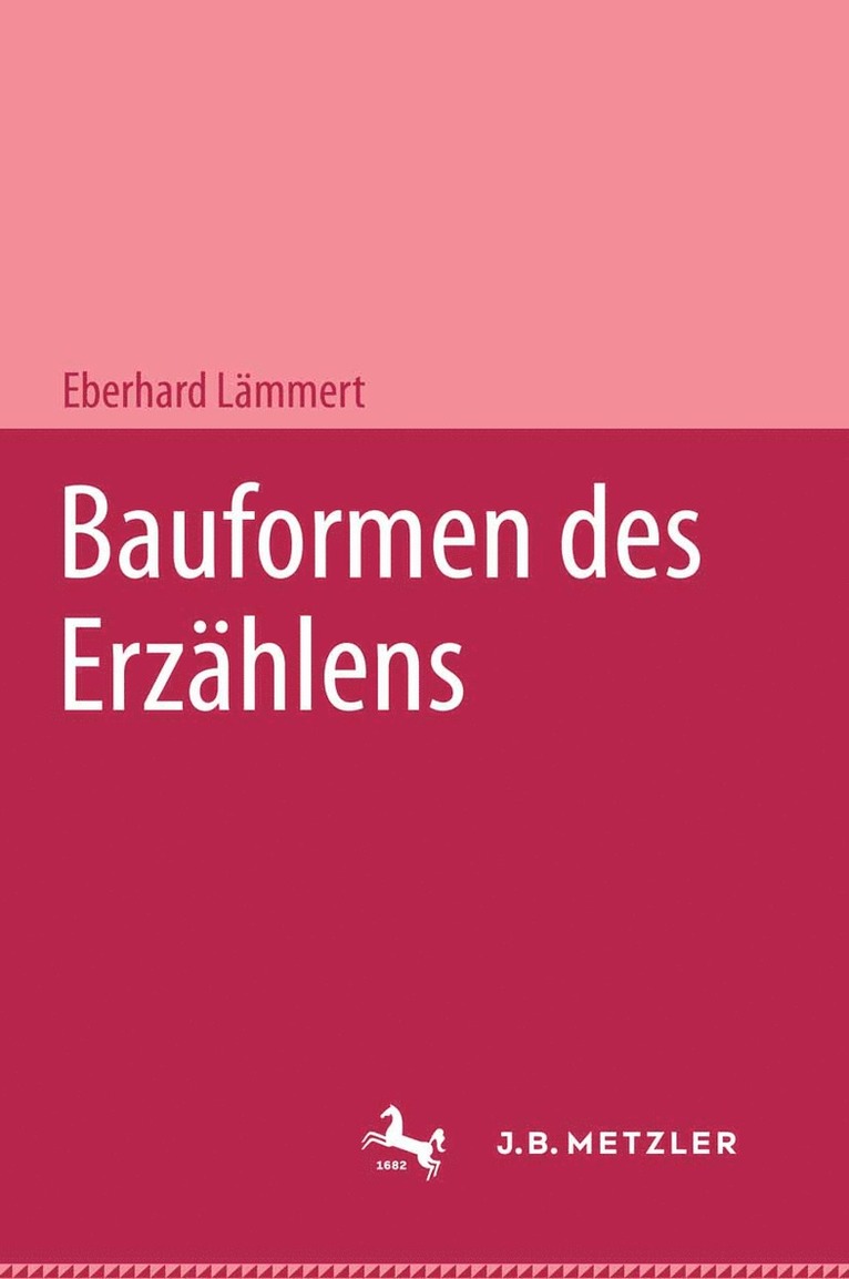 Eberhard Lämmert, Eberhard Lammert - Bauformen des Erzählens, Inbunden