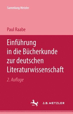 bokomslag Einfhrung in die Bcherkunde zur deutschen Literaturwissenschaft