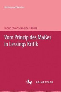 bokomslag Vom Prinzip des Maes in Lessings Kritik