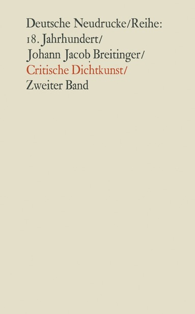Wolfgang Bender, Karl Stackman, Erich Trunz, Paul Böckman, Friedrich Sengle, Arthur Henkel, Walter Killy - Critische Dichtkunst, Inbunden