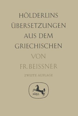 bokomslag Hölderlins Übersetzungen aus dem Griechischen